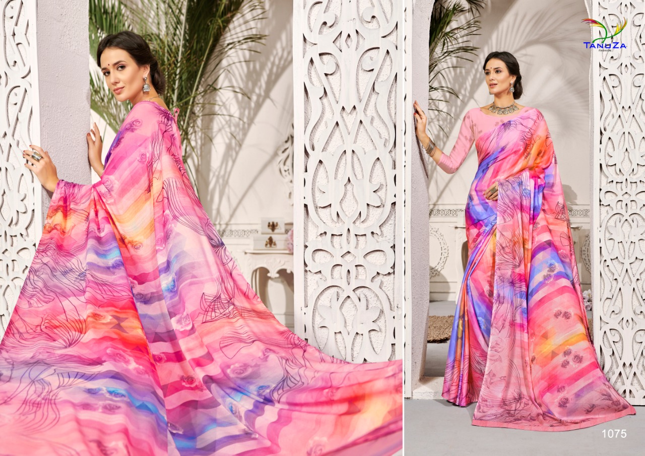 Mahira By Tanuza Fashion 1066 To 1076 Series Indian Traditional Wear Collection Beautiful Stylish Fancy Colorful Party Wear & Occasional Wear Kriva Silk Digital Printed Sarees At Wholesale Price