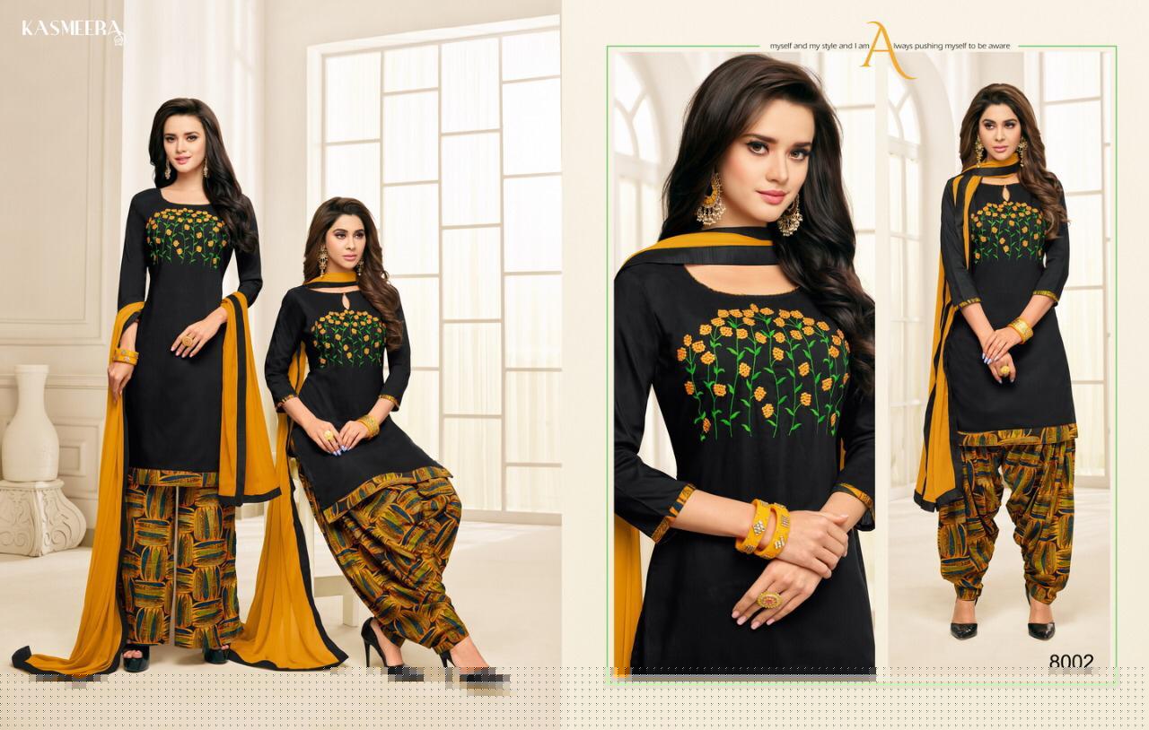Mahreen Vol-2 By Kasmeera 8001 To 8008 Series Beautiful Suits Colorful Stylish Fancy Casual Wear & Ethnic Wear Long Slub Cotton Silk With Work Dresses At Wholesale Price