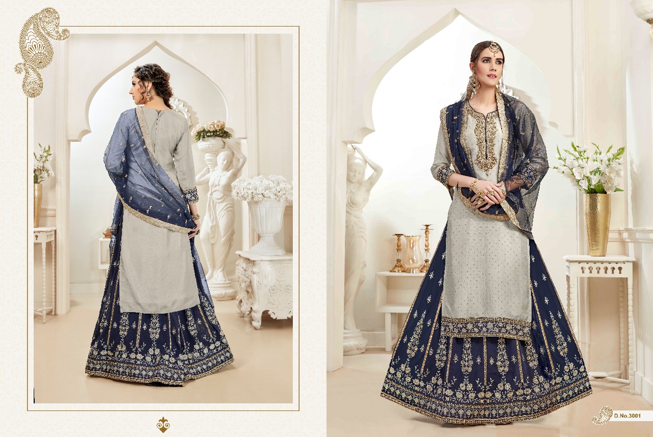 Maira Vol-3 By Virat Creation 3001 To 3004 Series Designer Anarkali Collection Beautiful Stylish Fancy Colorful Party Wear & Occasional Wear Rangoli Georgette Embroidered Dresses At Wholesale Price