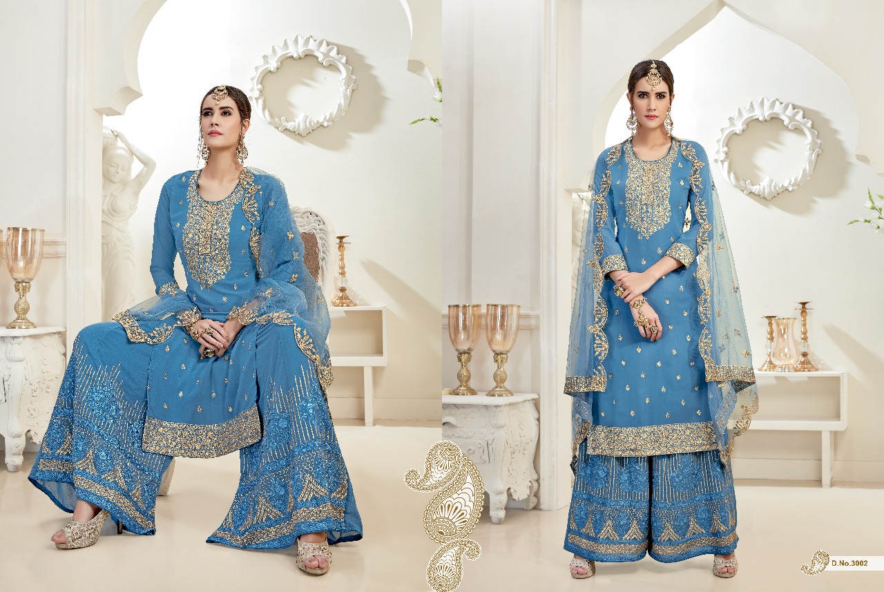 Maira Vol-3 By Virat Creation 3001 To 3004 Series Designer Anarkali Collection Beautiful Stylish Fancy Colorful Party Wear & Occasional Wear Rangoli Georgette Embroidered Dresses At Wholesale Price