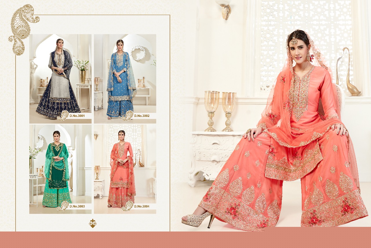 Maira Vol-3 By Virat Creation 3001 To 3004 Series Designer Anarkali Collection Beautiful Stylish Fancy Colorful Party Wear & Occasional Wear Rangoli Georgette Embroidered Dresses At Wholesale Price
