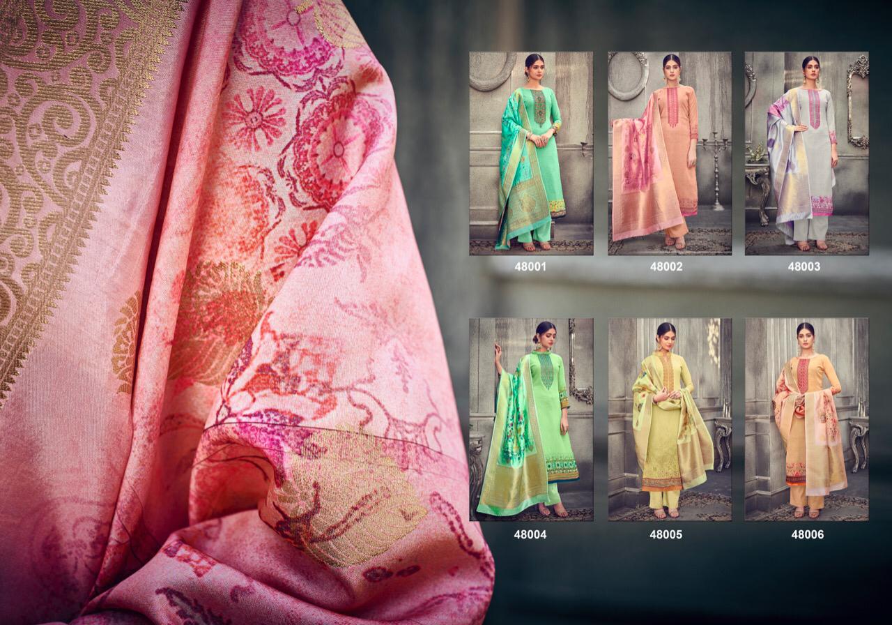 Majestic By Hariks 48001 To 48006 Designer Festive Suits Collection Beautiful Stylish Fancy Colorful Party Wear & Occasional Wear Georgette Digital Print With Embroidery Dresses At Wholesale Price