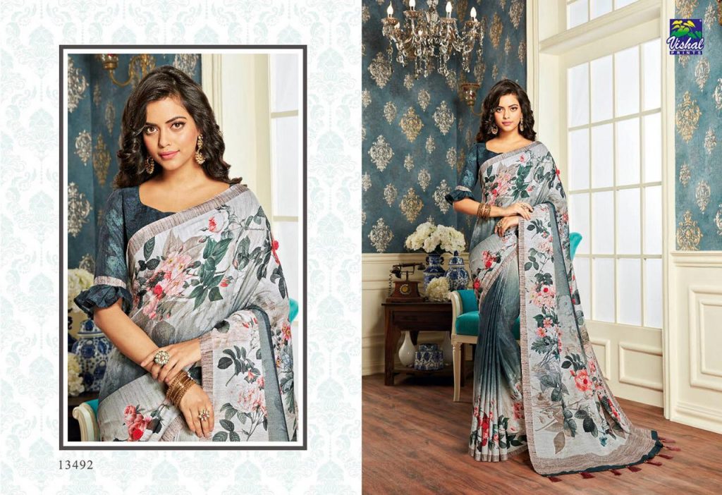 Nakshika Vol-7 By Vishal Prints 13491 To 13508 Series Indian Traditional Wear Collection Beautiful Stylish Fancy Colorful Party Wear & Occasional Wear Silk Sarees At Wholesale Price