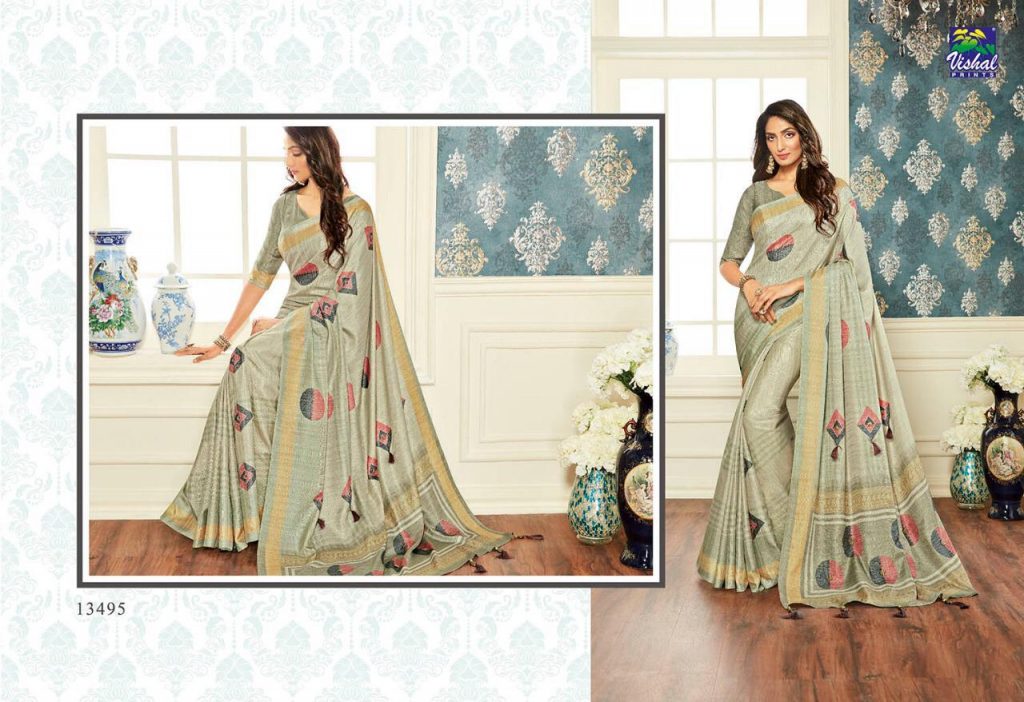 Nakshika Vol-7 By Vishal Prints 13491 To 13508 Series Indian Traditional Wear Collection Beautiful Stylish Fancy Colorful Party Wear & Occasional Wear Silk Sarees At Wholesale Price