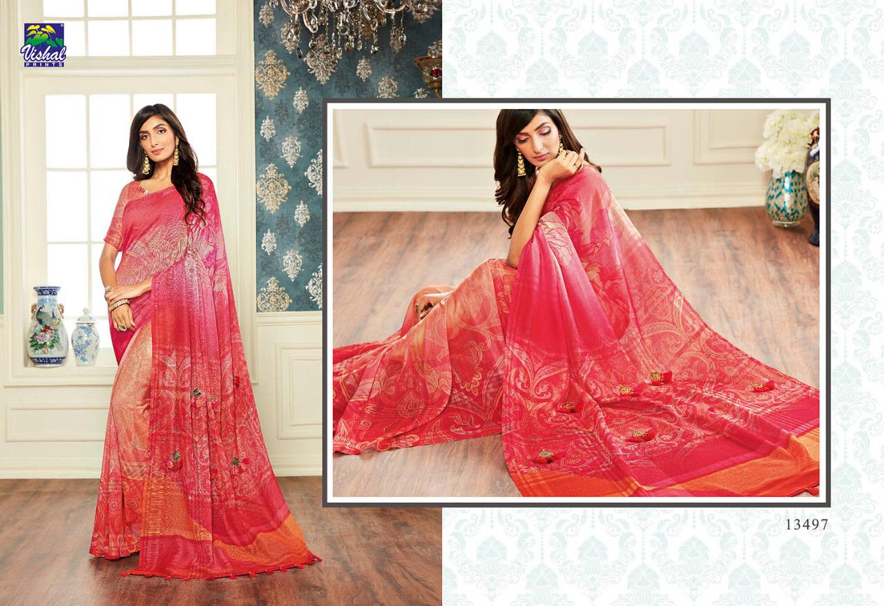 Nakshika Vol-7 By Vishal Prints 13491 To 13508 Series Indian Traditional Wear Collection Beautiful Stylish Fancy Colorful Party Wear & Occasional Wear Silk Sarees At Wholesale Price