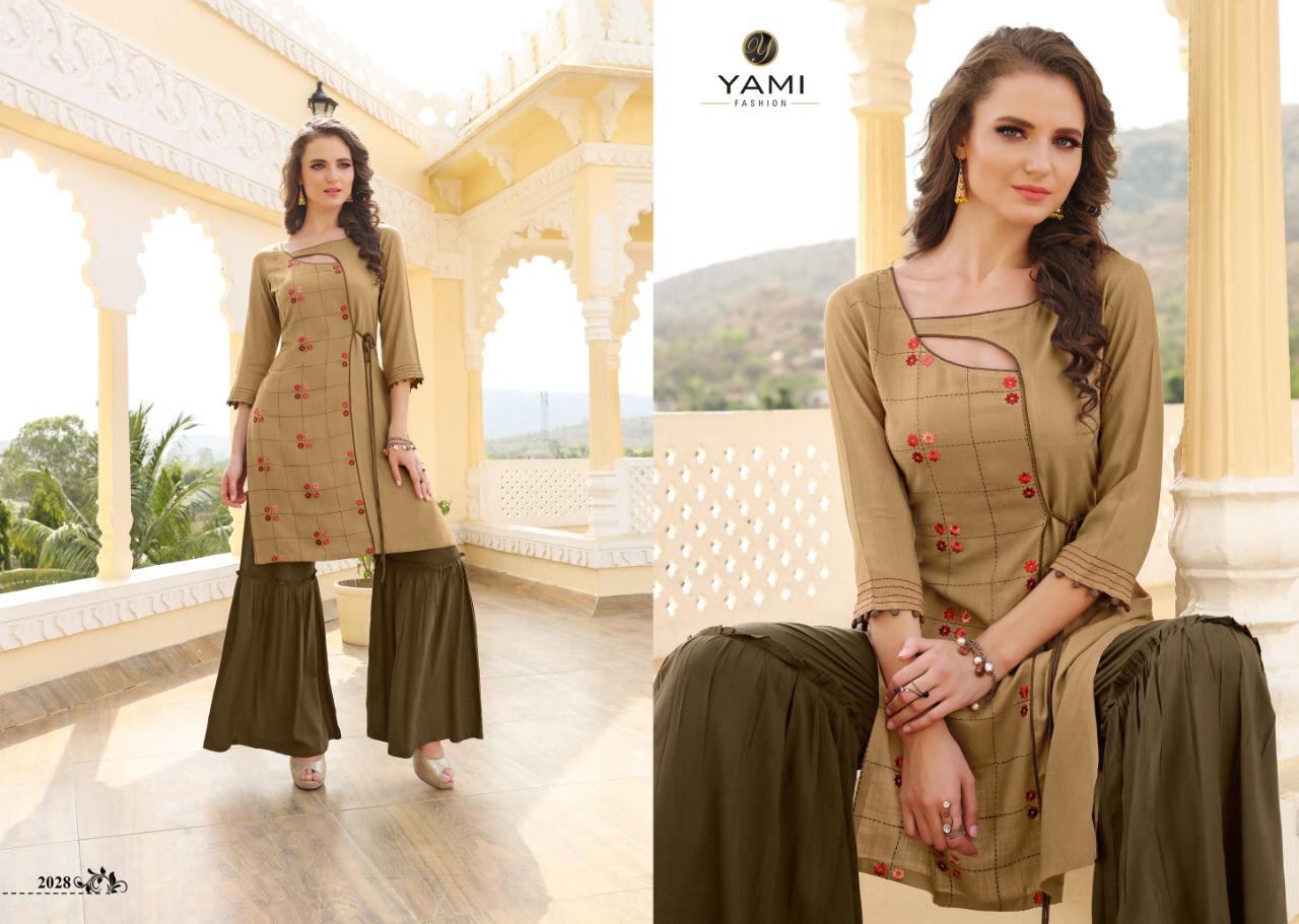 Mallika By Yami Fashion 2021 To 2028 Series Beautiful Suits Stylish Fancy Colorful Party Wear & Ethnic Wear Rayon Embroidery Kurtis At Wholesale Price