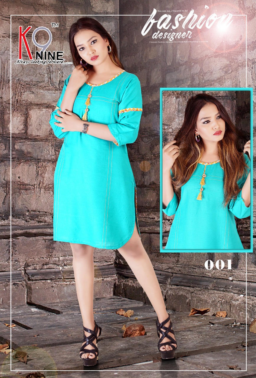 Manali By Knine 001 To 010 Series Beautiful Colorful Stylish Fancy Casual Wear & Ethnic Wear & Ready To Wear Rayon Kurtis At Wholesale Price
