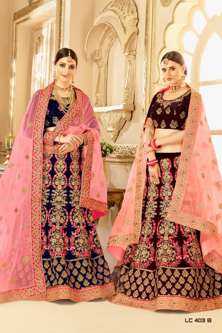 Manjula By Fashid Wholesale Designer Beautiful Wedding Collection Occasional Wear & Party Wear Velvet Lehengas At Wholesale Price