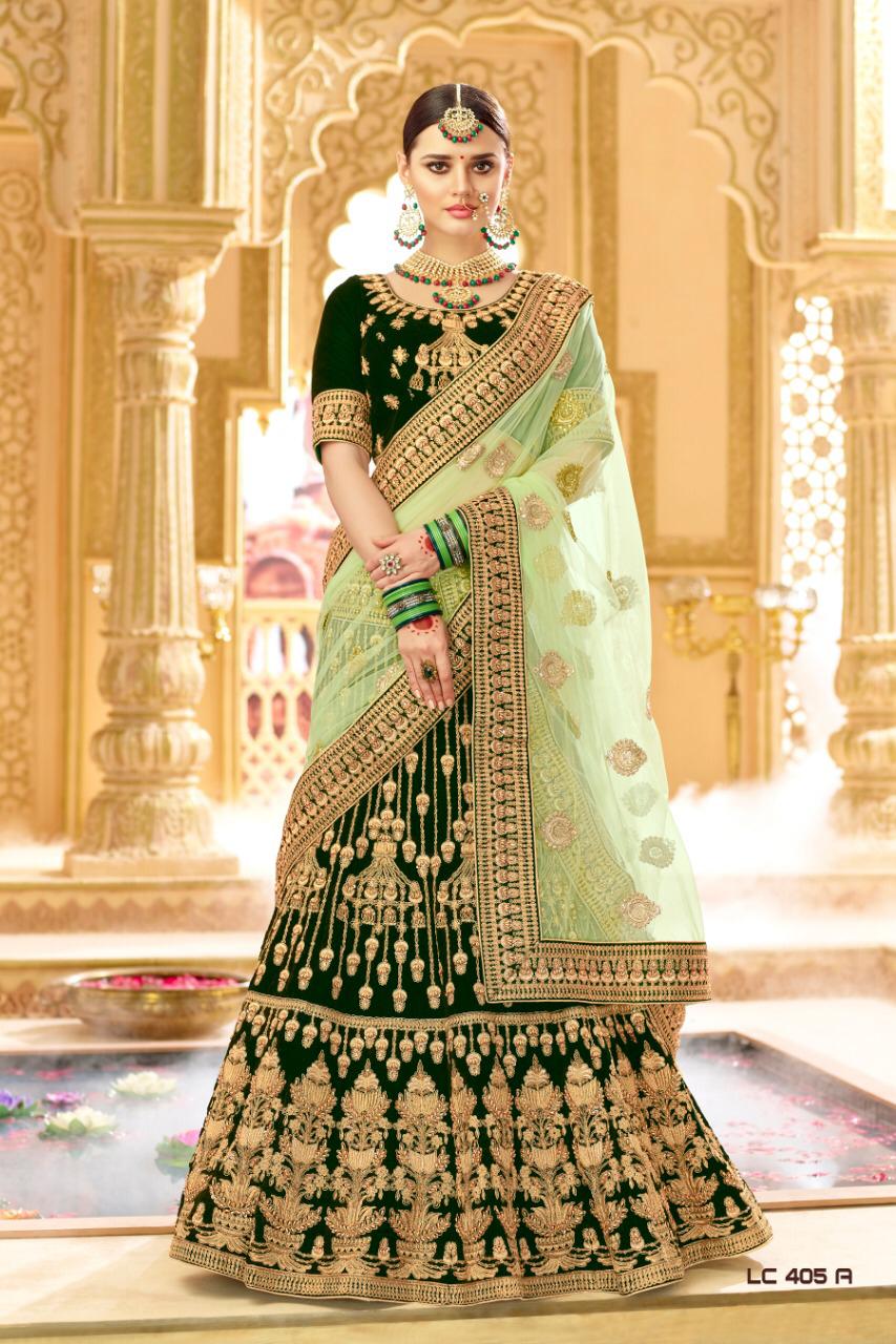 Manjula By Fashid Wholesale Designer Beautiful Wedding Collection Occasional Wear & Party Wear Velvet Lehengas At Wholesale Price