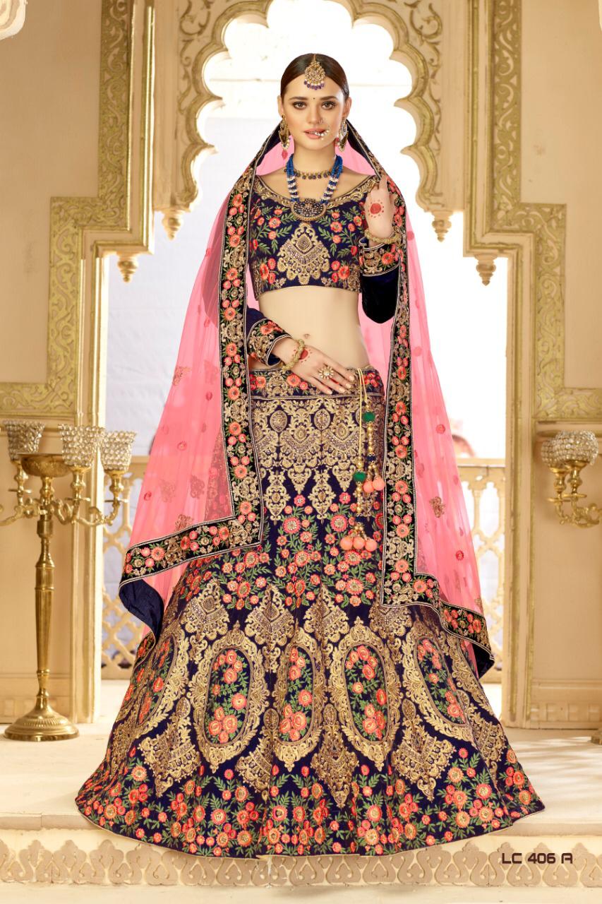 Manjula By Fashid Wholesale Designer Beautiful Wedding Collection Occasional Wear & Party Wear Velvet Lehengas At Wholesale Price