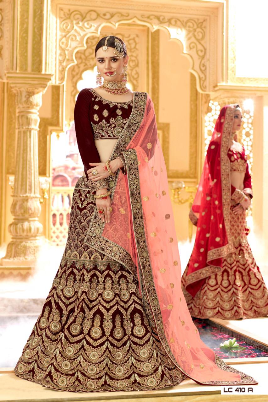 Manjula By Fashid Wholesale Designer Beautiful Wedding Collection Occasional Wear & Party Wear Velvet Lehengas At Wholesale Price