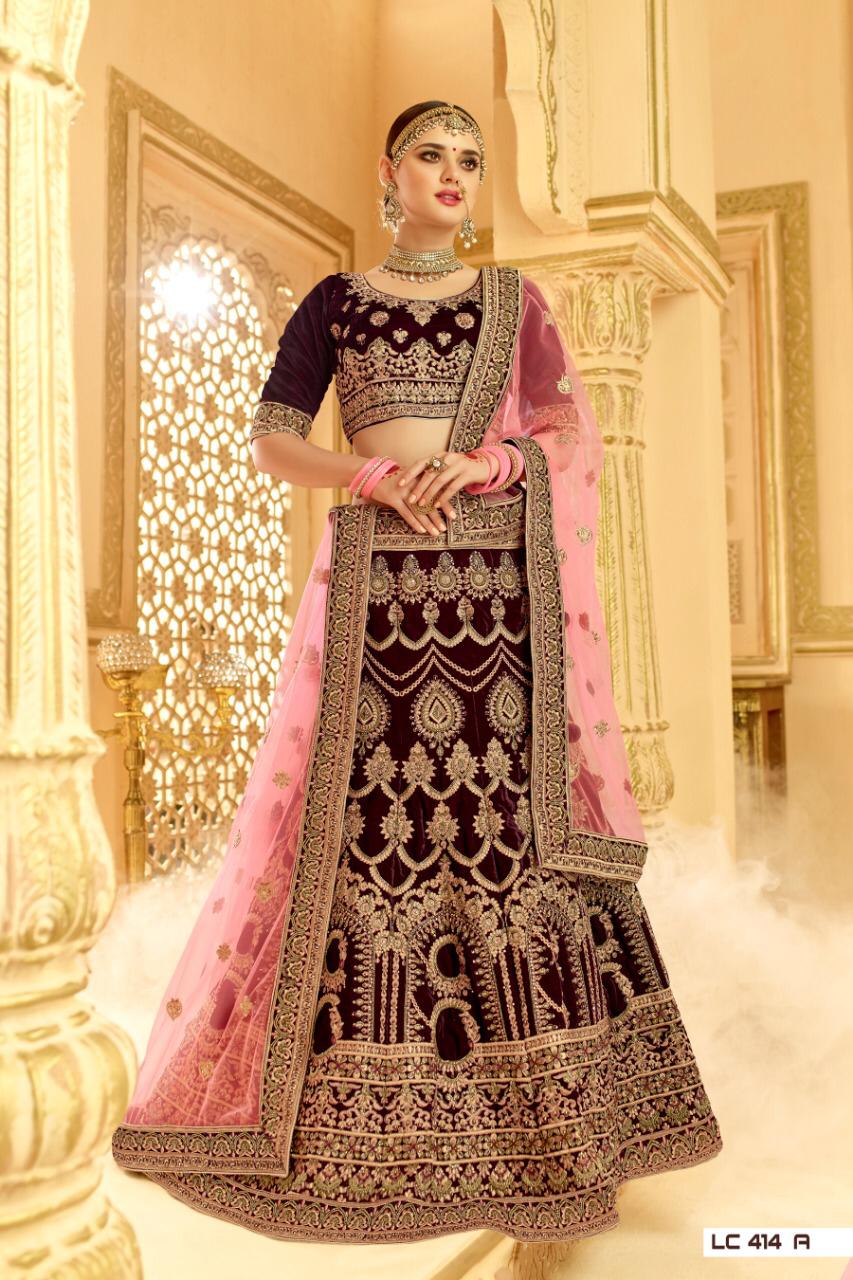 Manjula By Fashid Wholesale Designer Beautiful Wedding Collection Occasional Wear & Party Wear Velvet Lehengas At Wholesale Price