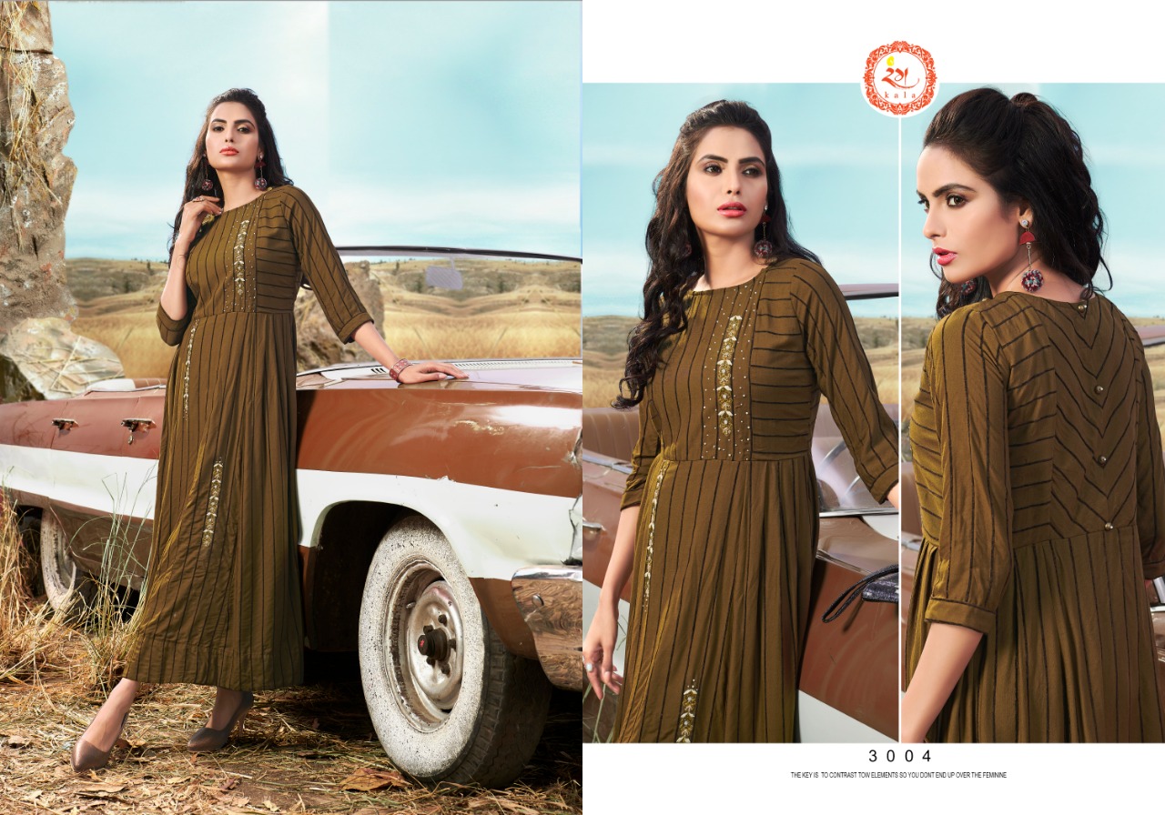 Mann Marziya By Rang Kala 3001 To 3004 Series Beautiful Stylish Fancy Colorful Casual Wear & Ethnic Wear & Ready To Wear Velvet Fancy Rayon Embroidery Gowns At Wholesale Price