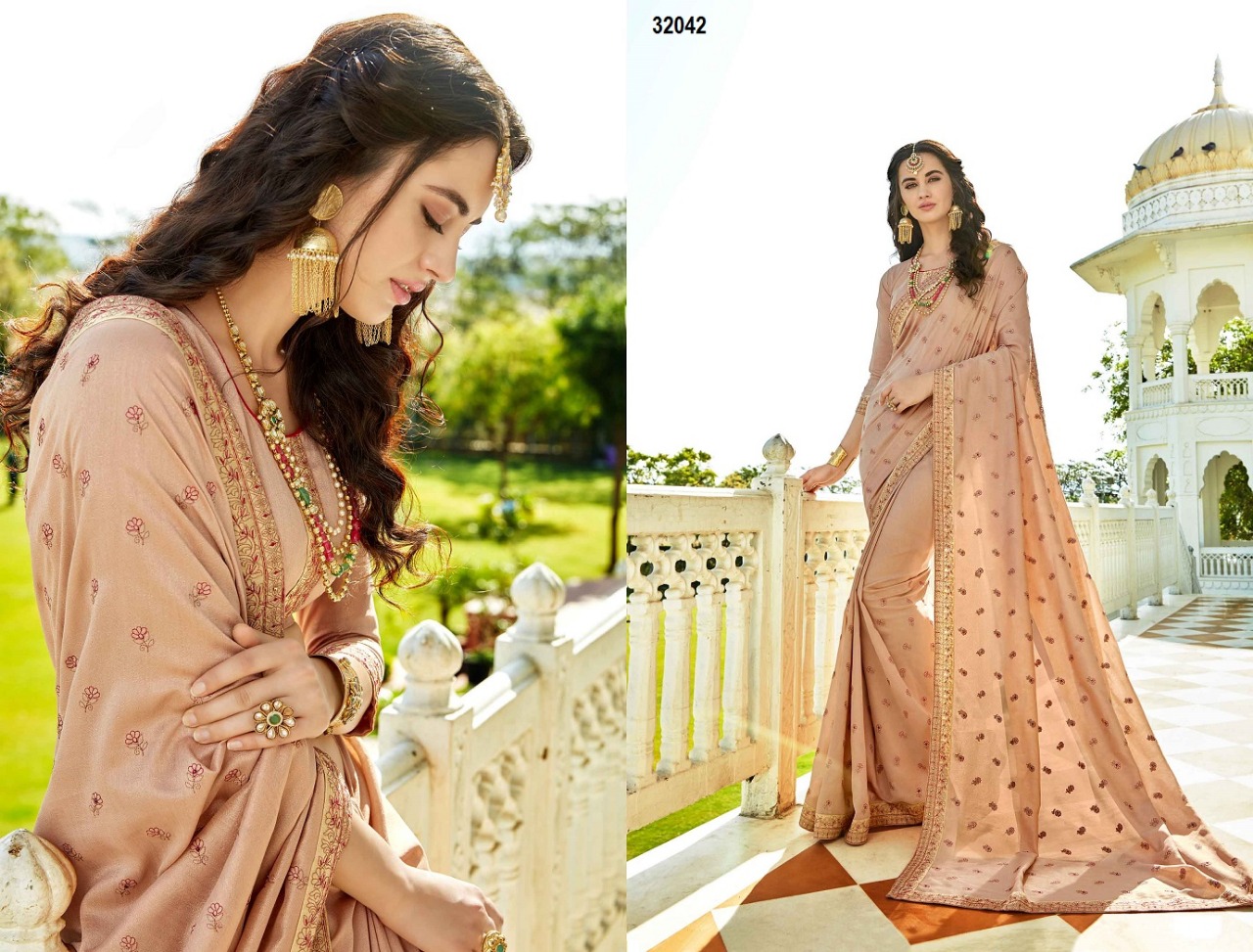 Mannat By Hitansh 32040 To 32047 Series Traditional Wear Collection Colorful Stylish Fancy Colorful Party Wear & Occasional Wear Soft Silk Sarees At Wholesale Price