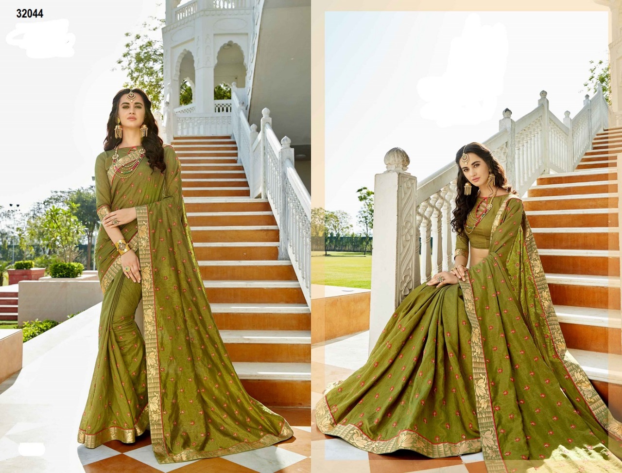 Mannat By Hitansh 32040 To 32047 Series Traditional Wear Collection Colorful Stylish Fancy Colorful Party Wear & Occasional Wear Soft Silk Sarees At Wholesale Price