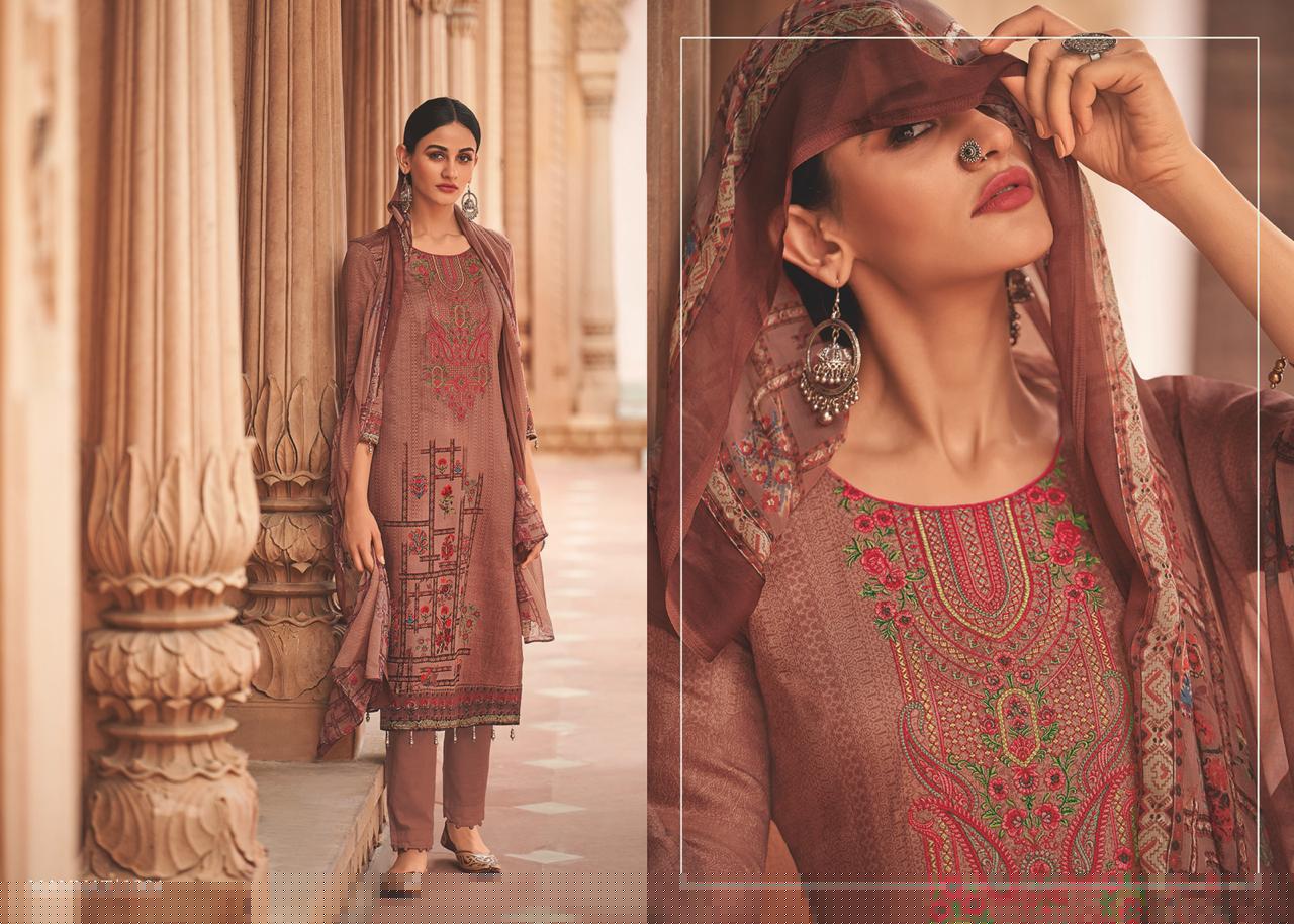 Mannat By House Of Lawn 1001 To 1010 Series Studio Designer Collection Beautiful Stylish Fancy Colorful Party Wear & Occasional Wear Pure Jam Satin Digital Printed With Embroidery With Embroidery Dresses At Wholesale Price