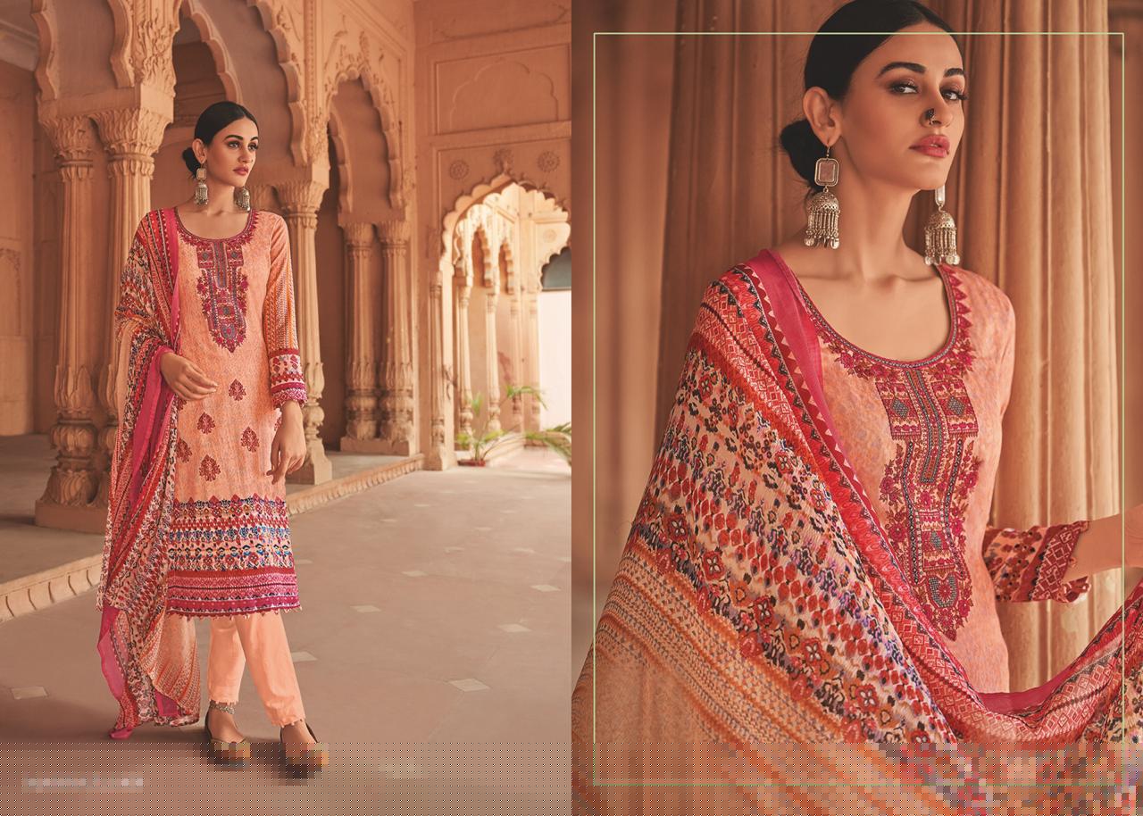 Mannat By House Of Lawn 1001 To 1010 Series Studio Designer Collection Beautiful Stylish Fancy Colorful Party Wear & Occasional Wear Pure Jam Satin Digital Printed With Embroidery With Embroidery Dresses At Wholesale Price