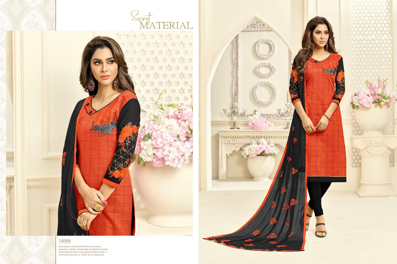 Mannat By Raghav Royals 14001 To 14012 Series Designer Suits Beautiful Stylish Fancy Colorful Party Wear & Occasional Wear South Silk Chekcs With Fancy Work Embroidery Dresses At Wholesale Price