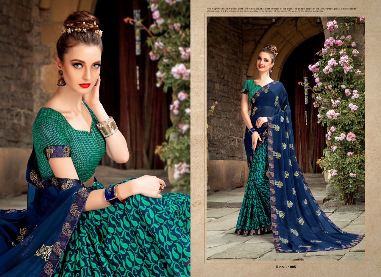 Mantra By Priya Paridhi 1001 To 1010 Series Indian Beautiful Stylish Fancy Colorful Traditional Wear & Ethnic Wear Collection Georgette Printed Sarees At Wholesale Price