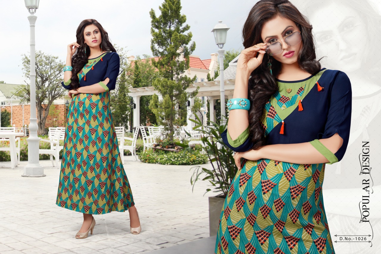 Marvella By Manya Designer 1025 To 1032 Series Beautiful Stylish Fancy Colorful Casual Wear & Ethnic Wear & Ready To Wear Rayon Printed Kurtis At Wholesale Price