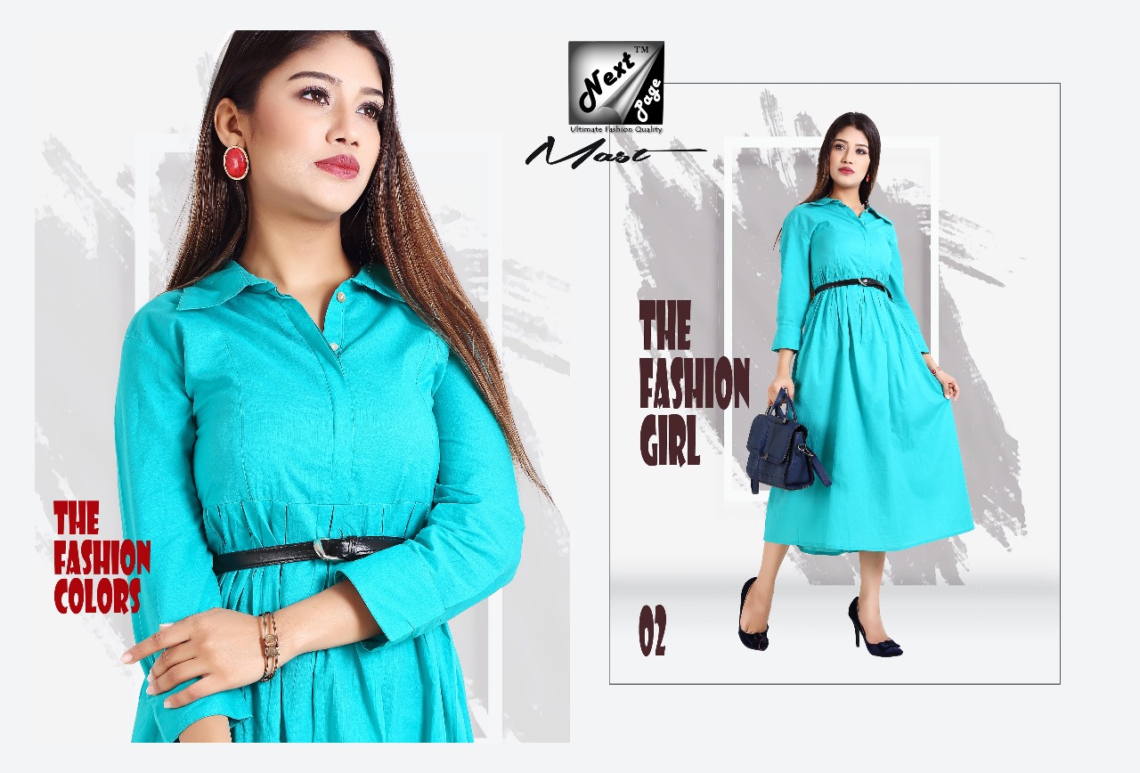 Mast By Next Page 01 To 10 Series Beautiful Colorful Stylish Fancy Casual Wear & Ethnic Wear & Ready To Wear Heavy Cotton Cambric Kurtis At Wholesale Price