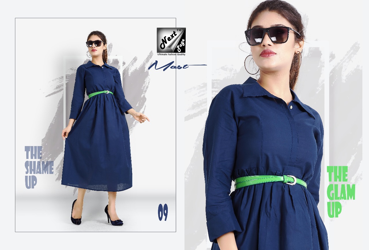 Mast By Next Page 01 To 10 Series Beautiful Colorful Stylish Fancy Casual Wear & Ethnic Wear & Ready To Wear Heavy Cotton Cambric Kurtis At Wholesale Price