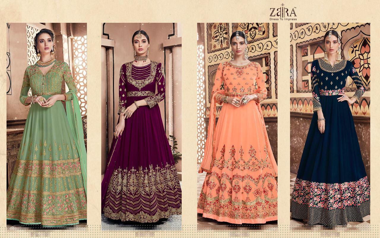 Mastani Vol-2 By Zaira 1123 To 1126 Series Designer Bridal Wear Suits Beautiful Fancy Colorful Party Wear & Occasional Wear Georgette Dresses At Wholesale Price