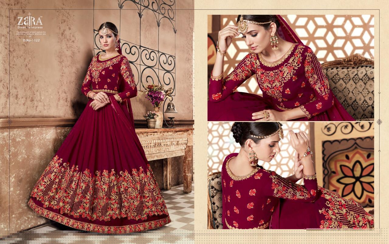 Mastani Vol-3 By Zaira 1119 To 1122 Series Designer Bridal Wear Suits Beautiful Fancy Colorful Party Wear & Occasional Wear Georgette Embroidered Dresses At Wholesale Price