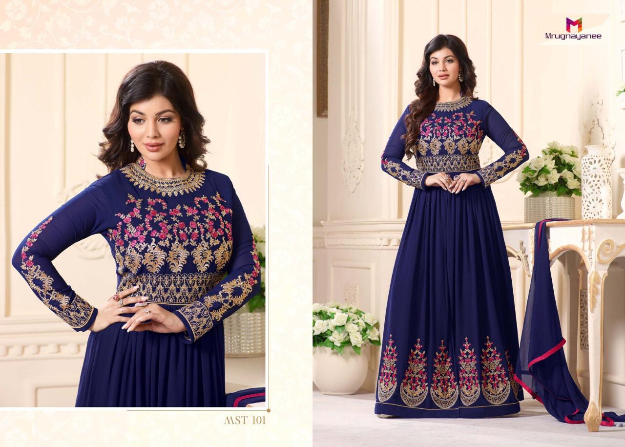 Mastani By Fida 101 To 104 Series Designer Wedding Collection Suits Colorful Fancy Beautiful Stylish Party Wear & Occasional Wear Georgette Embroidered Dresses At Wholesale Price
