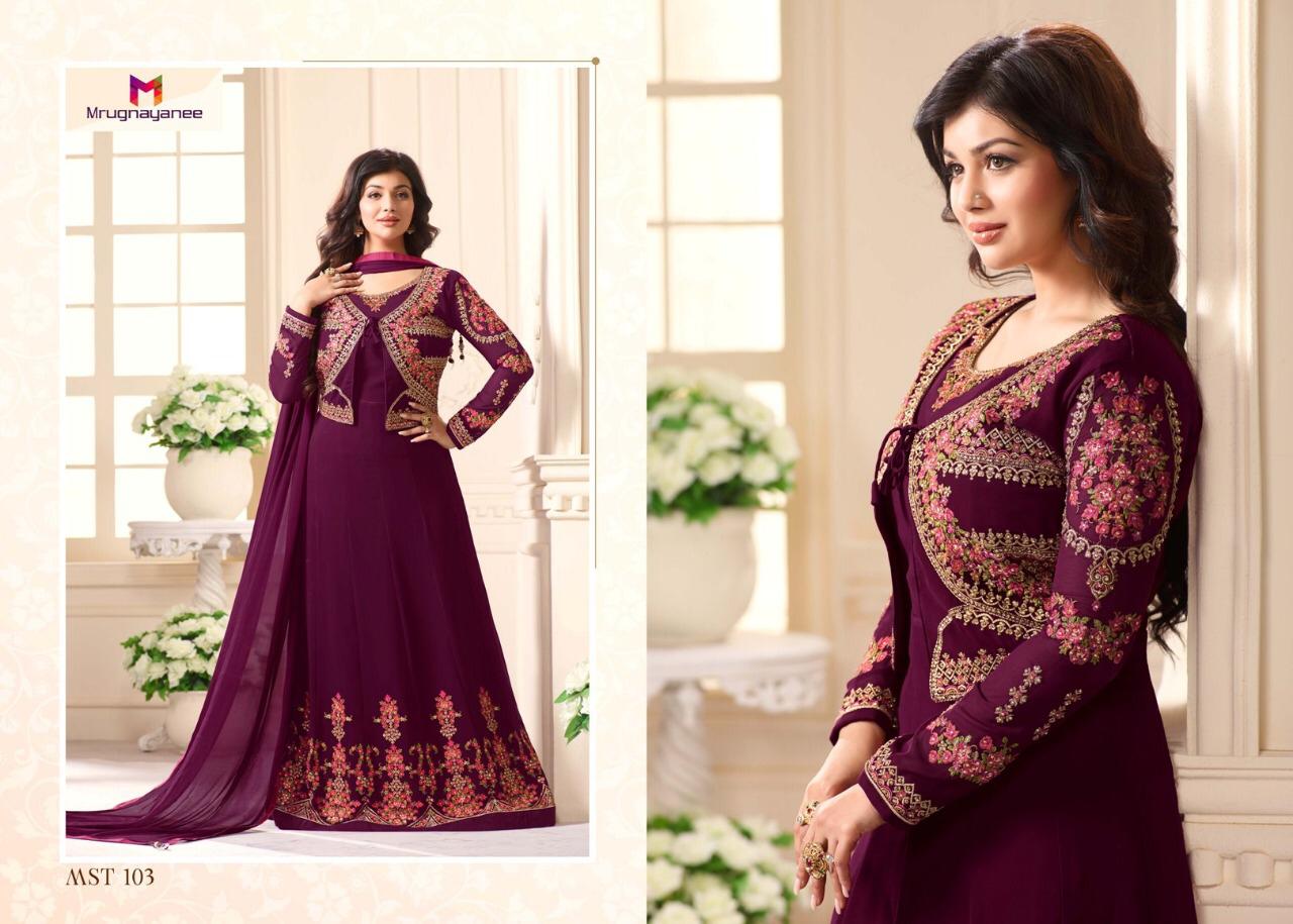 Mastani By Fida 101 To 104 Series Designer Wedding Collection Suits Colorful Fancy Beautiful Stylish Party Wear & Occasional Wear Georgette Embroidered Dresses At Wholesale Price
