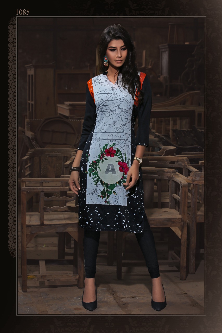 Mawra By Manisha Fashion 1081 To 1092 Series Beautiful Colorful Stylish Fancy Casual Wear & Ethnic Wear & Ready To Wear Butter Crepe Printed Kurtis At Wholesale Price