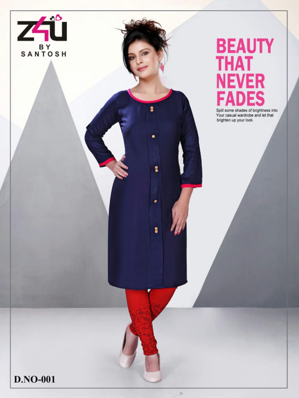 Maya Vol-2 By Z4u 001 To 010 Series Beautiful Colorful Stylish Fancy Casual Wear & Ethnic Wear & Ready To Wear Rayon Kurtis & Lagging At Wholesale Price