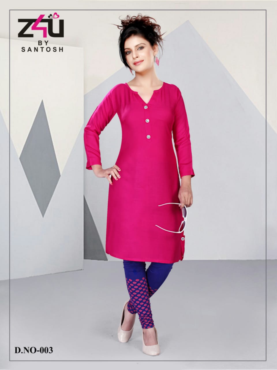 Maya Vol-2 By Z4u 001 To 010 Series Beautiful Colorful Stylish Fancy Casual Wear & Ethnic Wear & Ready To Wear Rayon Kurtis & Lagging At Wholesale Price