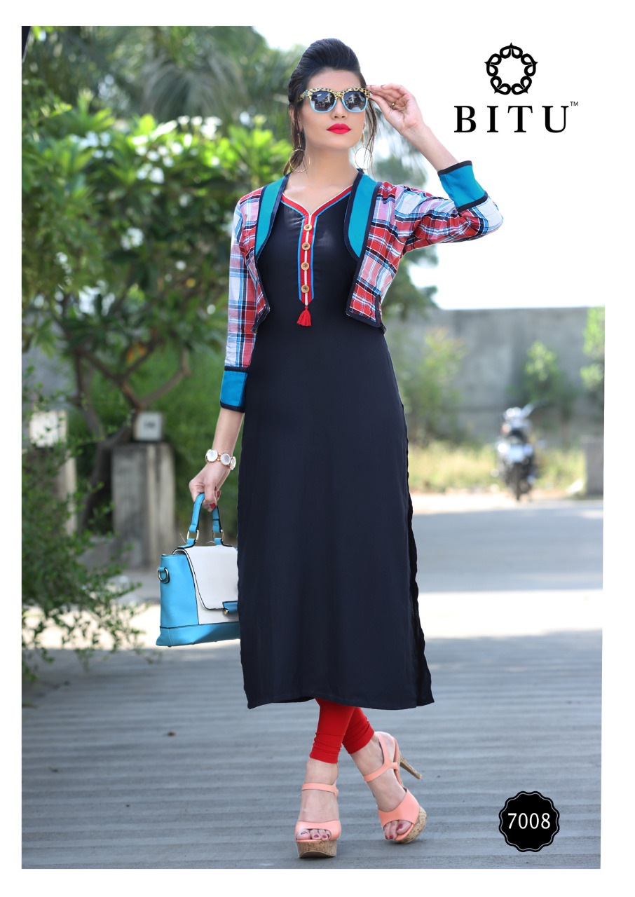 Mayra By Bitu 7001 To 7008 Series Beautiful Stylish Fancy Colorful Casual Wear & Ethnic Wear Collection Heavy Plain Rayon Kurtis At Wholesale Price