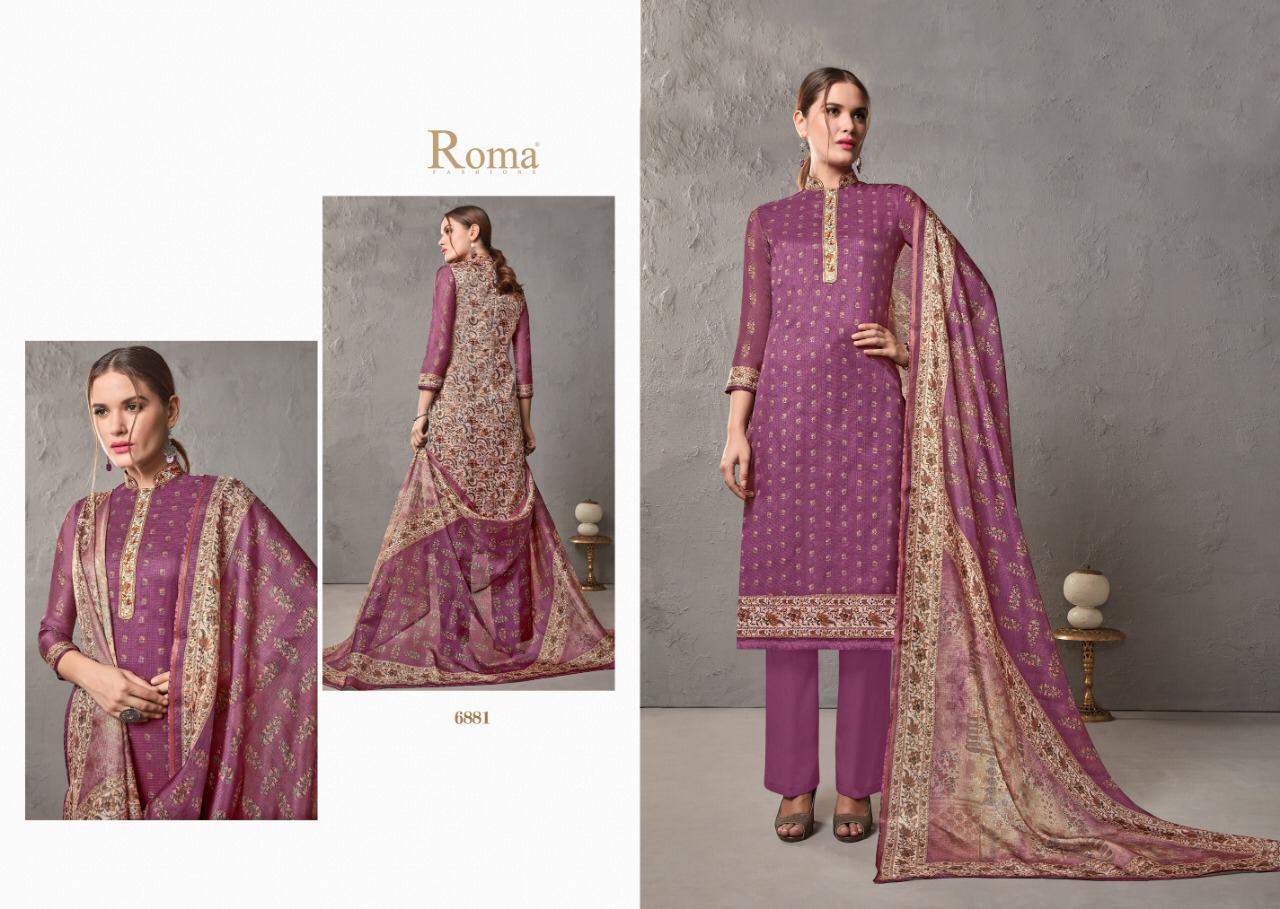 Maysun By Roma Fashions 6877 To 6886 Series Beautiful Suits Stylish Fancy Colorful Party Wear & Ethnic Wear Kota Cheks Digital Printed Dresses At Wholesale Price
