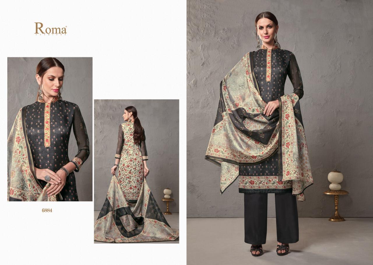 Maysun By Roma Fashions 6877 To 6886 Series Beautiful Suits Stylish Fancy Colorful Party Wear & Ethnic Wear Kota Cheks Digital Printed Dresses At Wholesale Price