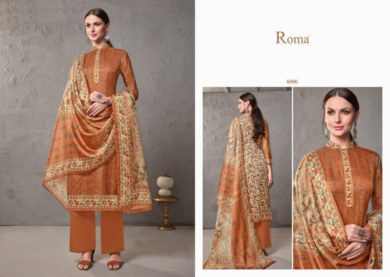 Maysun By Roma Fashions 6877 To 6886 Series Beautiful Suits Stylish Fancy Colorful Party Wear & Ethnic Wear Kota Cheks Digital Printed Dresses At Wholesale Price