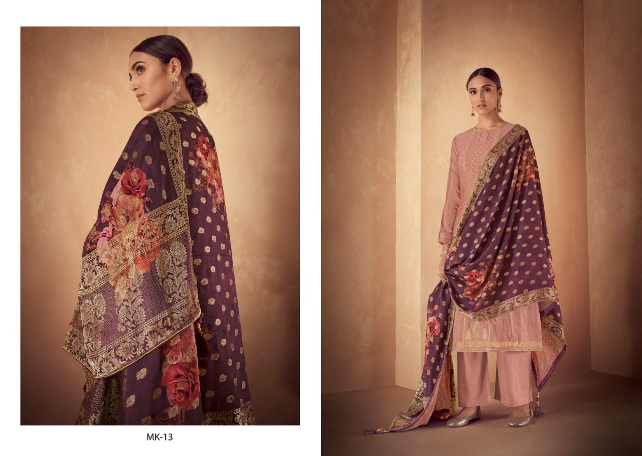 Meenakari By Varsha Fashion 11 To 18 Series Designer Collection Beautiful Stylish Fancy Colorful Party Wear & Occasional Wear Pure Cotton Silk Meenakari Dresses At Wholesale Price