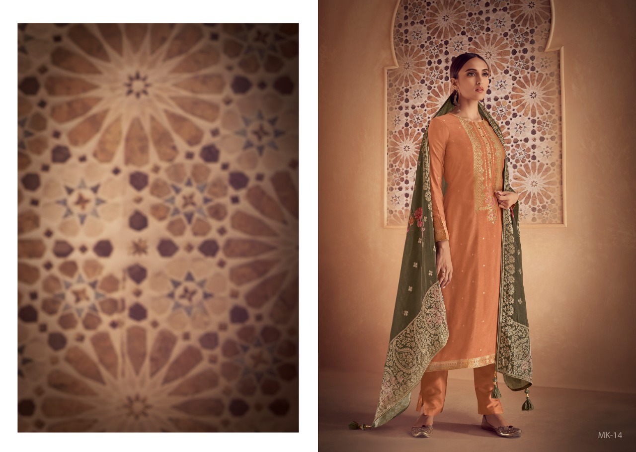 Meenakari By Varsha Fashion 11 To 18 Series Designer Collection Beautiful Stylish Fancy Colorful Party Wear & Occasional Wear Pure Cotton Silk Meenakari Dresses At Wholesale Price