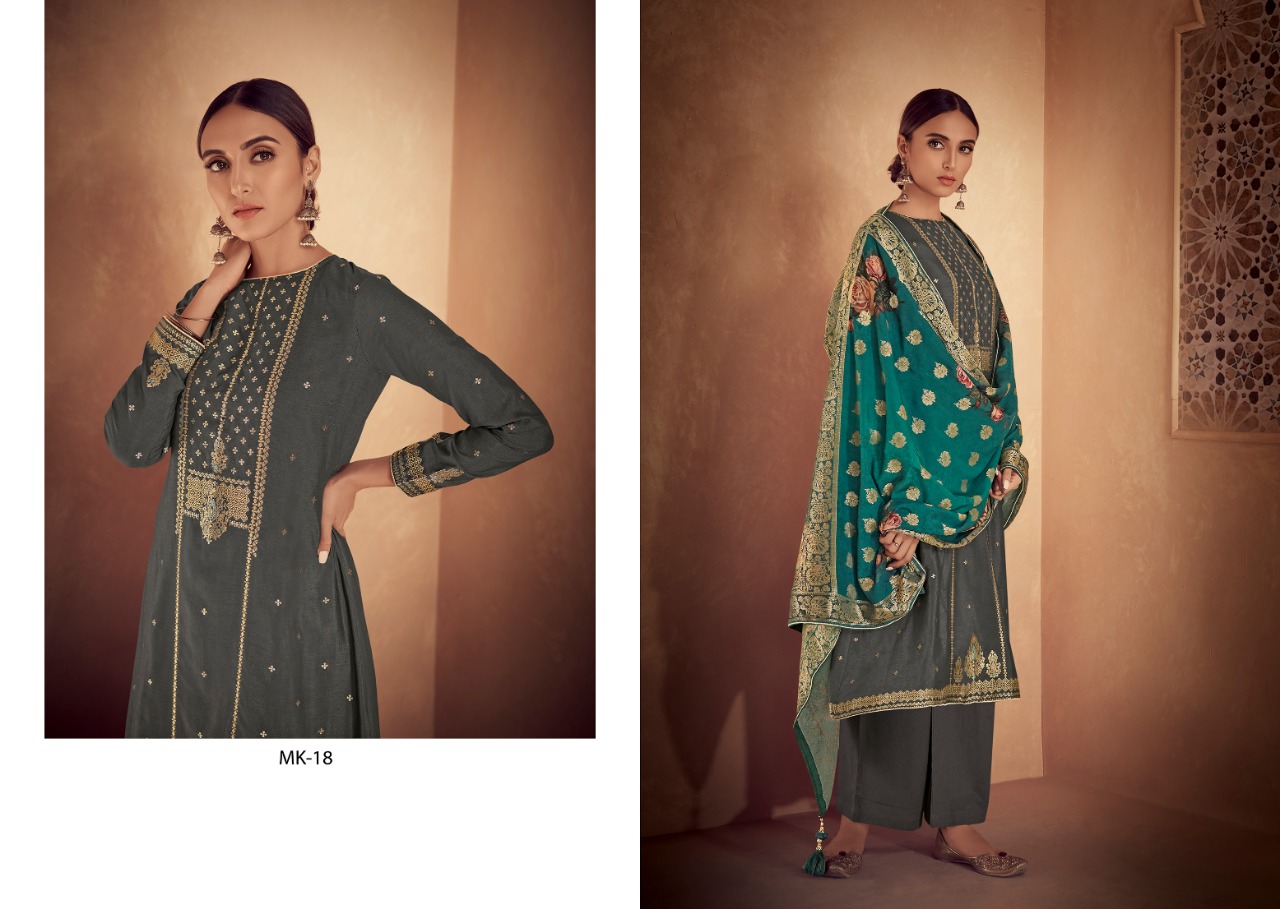 Meenakari By Varsha Fashion 11 To 18 Series Designer Collection Beautiful Stylish Fancy Colorful Party Wear & Occasional Wear Pure Cotton Silk Meenakari Dresses At Wholesale Price