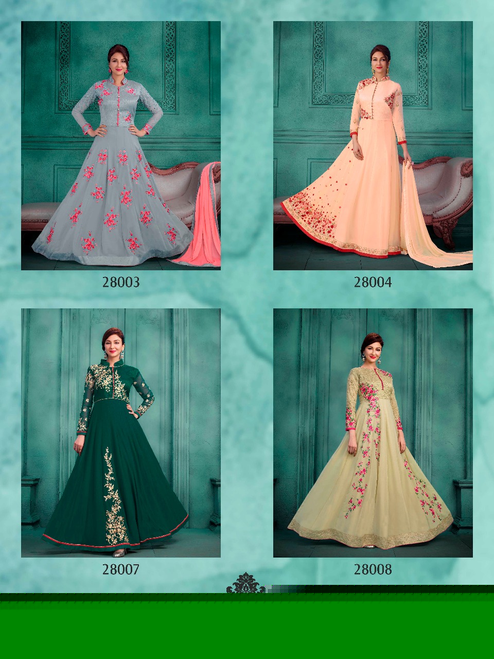Mehak 28001 Series By Mehak 28001 To 28008 Series Designer Wedding Collection Beautiful Stylish Fancy Colorful Party Wear & Occasional Wear Georgette Embroidered Dresses At Wholesale Price
