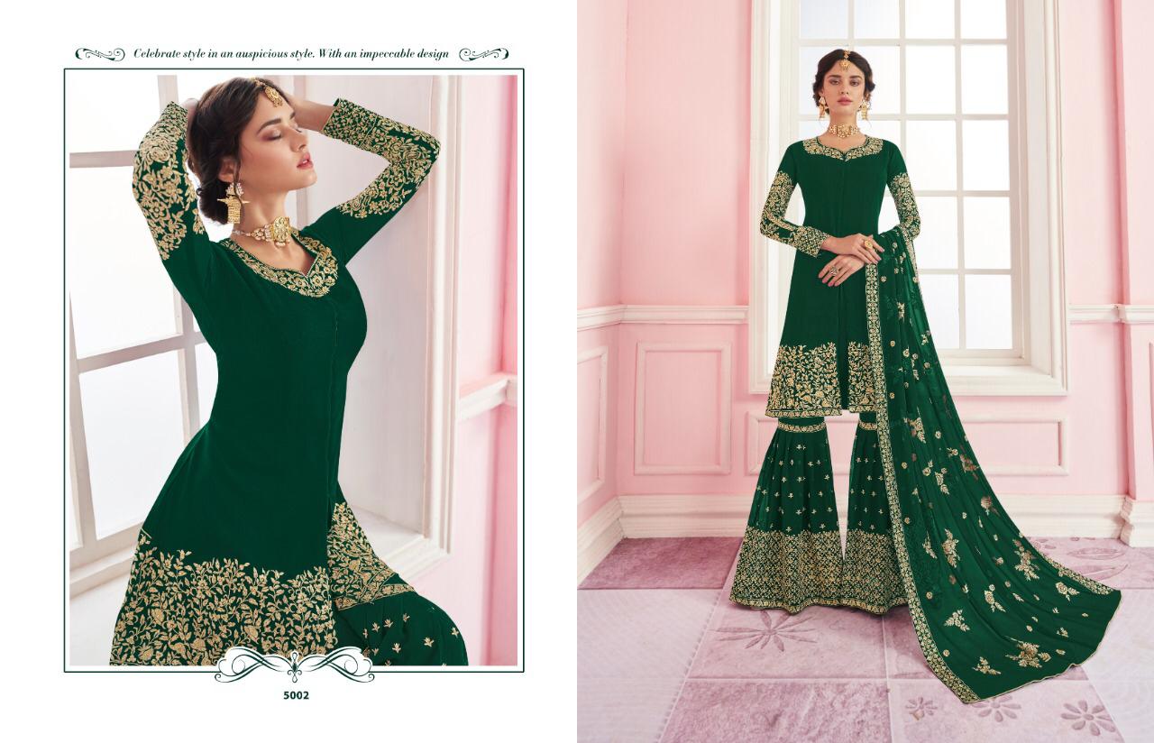 Mehandi Vol-5 By Utsav Suits 5001 To 5004 Series Designer Suits Beautiful Stylish Fancy Colorful Party Wear & Occasional Wear Georgette Embroidered Dresses At Wholesale Price