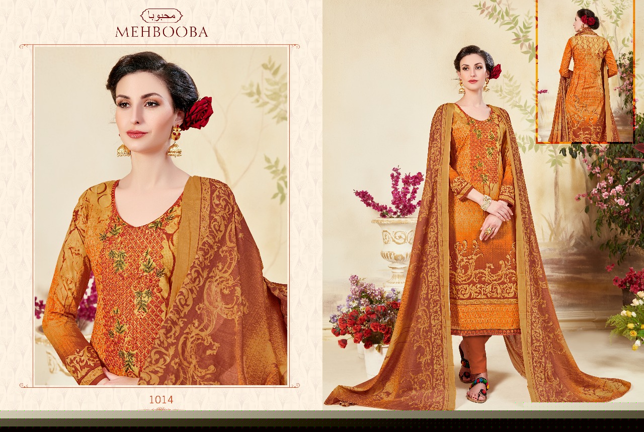 Mehbooba By Sagar 1013 To 1022 Series Stylish Colorful Fancy Beautiful Party Wear Casual Wear & Ethnic Wear Collection Cambric Cotton Dresses At Wholesale Price