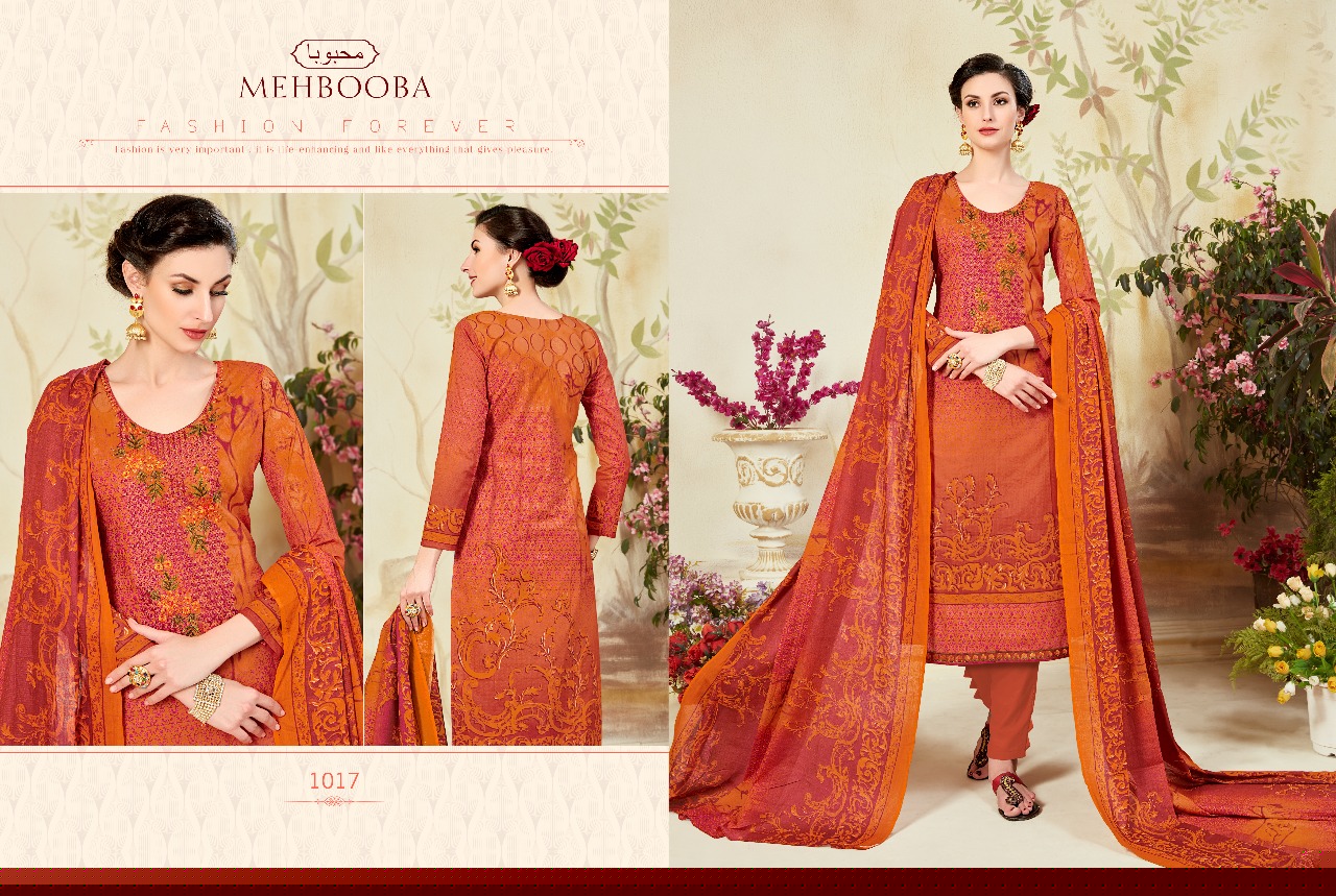 Mehbooba By Sagar 1013 To 1022 Series Stylish Colorful Fancy Beautiful Party Wear Casual Wear & Ethnic Wear Collection Cambric Cotton Dresses At Wholesale Price