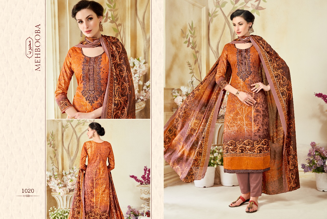 Mehbooba By Sagar 1013 To 1022 Series Stylish Colorful Fancy Beautiful Party Wear Casual Wear & Ethnic Wear Collection Cambric Cotton Dresses At Wholesale Price