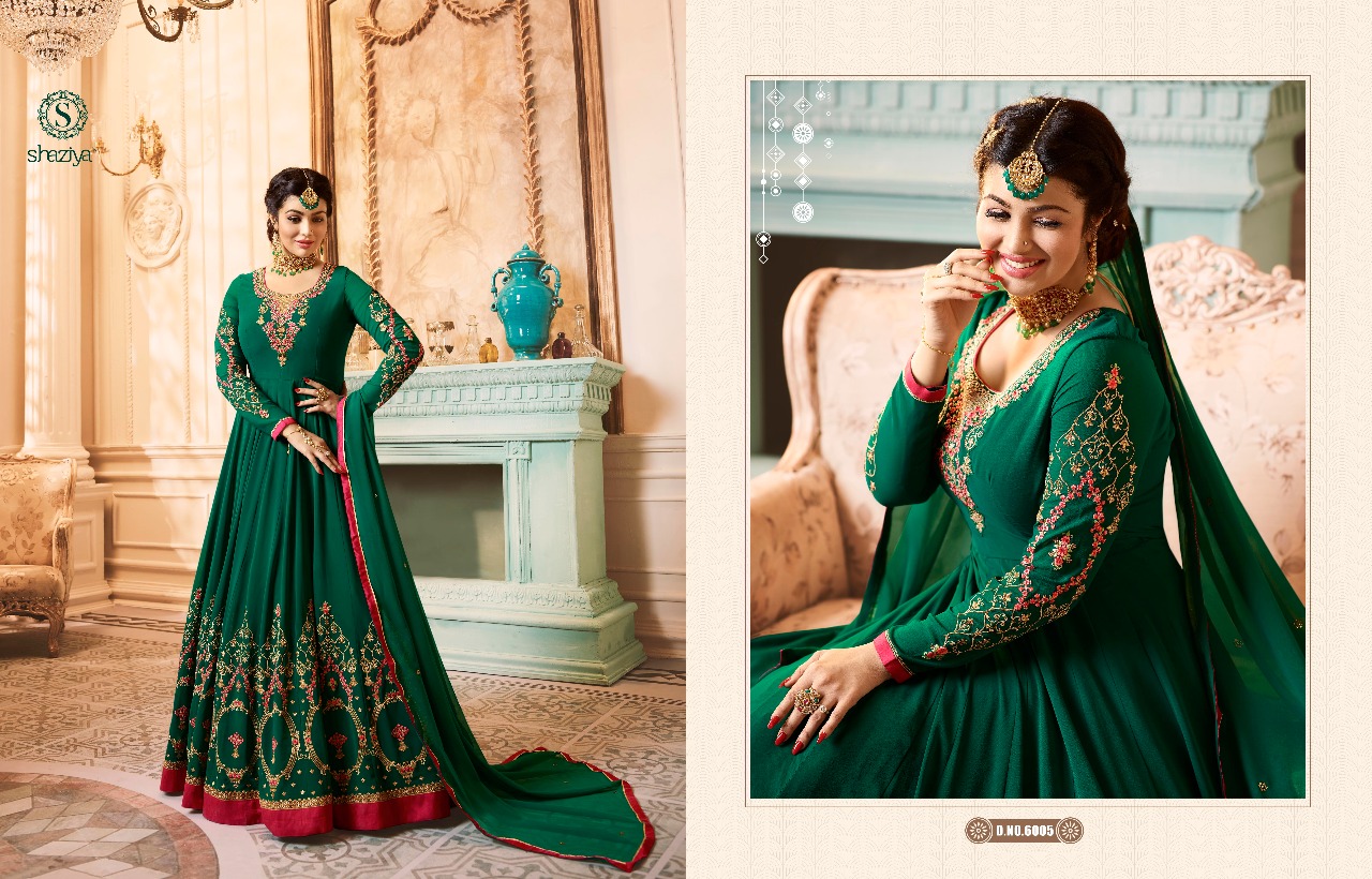 Mehreen Vol-2 By Shaziya 6001 To 6006 Series Designer Anarkali Suits Beautiful Stylish Fancy Colorful Party Wear & Occasional Wear Georgette Dresses At Wholesale Price