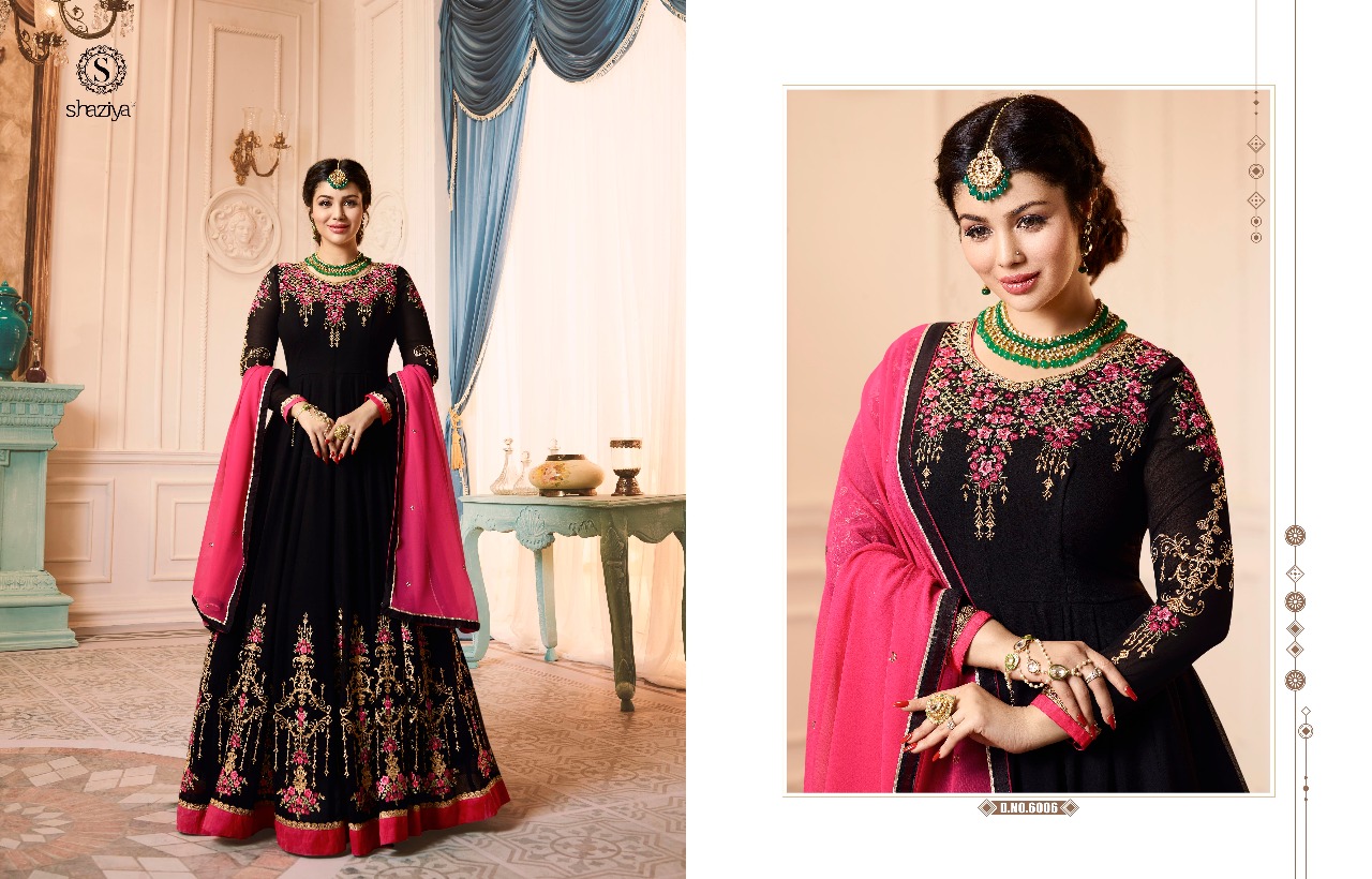 Mehreen Vol-2 By Shaziya 6001 To 6006 Series Designer Anarkali Suits Beautiful Stylish Fancy Colorful Party Wear & Occasional Wear Georgette Dresses At Wholesale Price