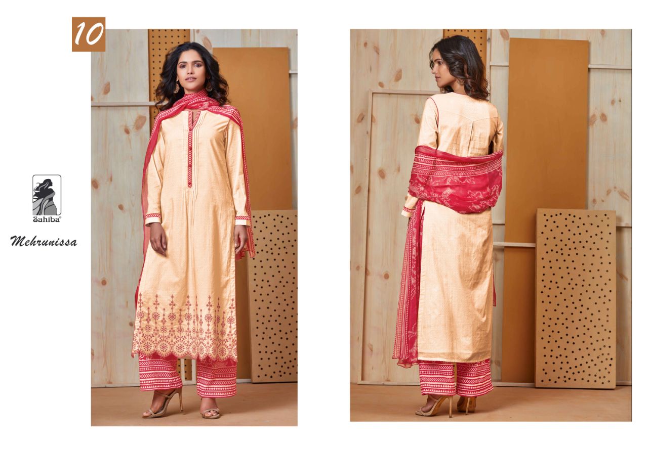Mehrunissa By Sahiba 1 To 12 Series Designer Beautiful Pakistani Suits Colorful Fancy Stylish Party Wear & Ethnic Wear Cotton Lawn Printed Dresses At Wholesale Price