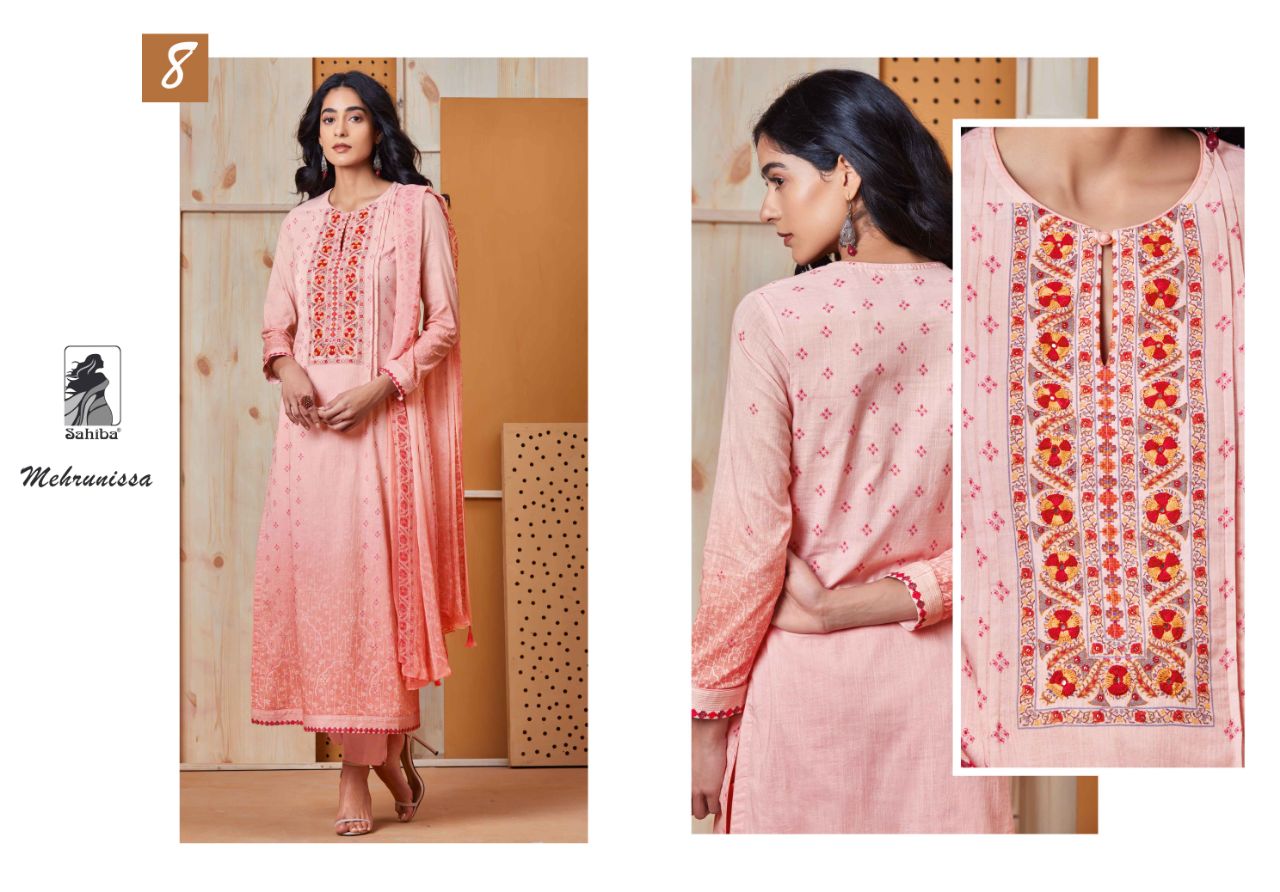 Mehrunissa By Sahiba 1 To 12 Series Designer Beautiful Pakistani Suits Colorful Fancy Stylish Party Wear & Ethnic Wear Cotton Lawn Printed Dresses At Wholesale Price