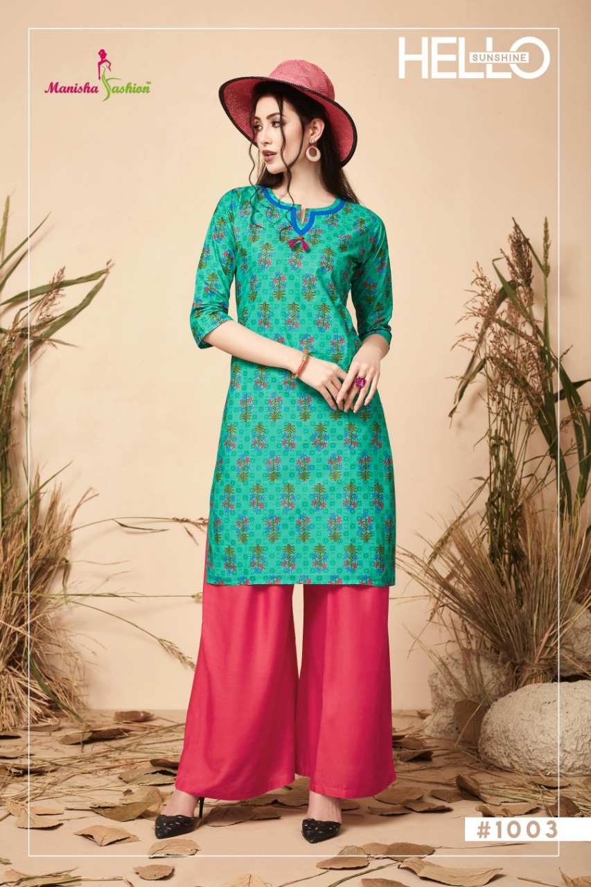 Melania Vol-1 By Manisha Fashion 1001 To 1010 Series Beautiful Colorful Stylish Fancy Casual Wear & Ethnic Wear & Ready To Wear Lawn Cotton Kurtis At Wholesale Price